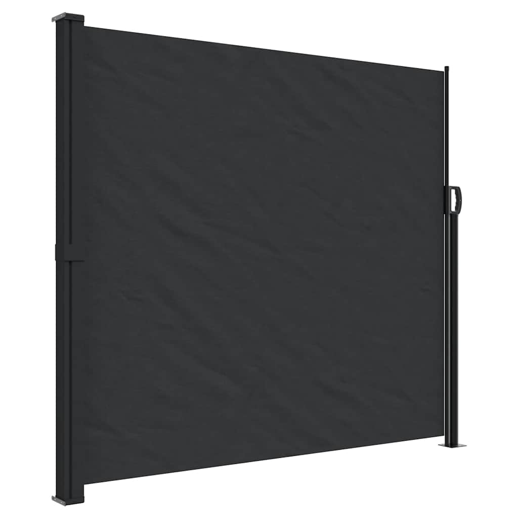 Vidaxx udtrækbar vindskærm 180x300 cm sort