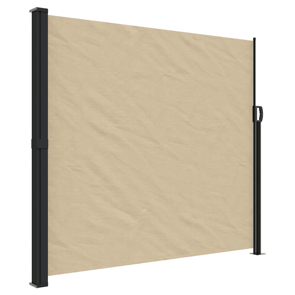 Vidaxx udtrækbar vindskærm 180x300 cm beige