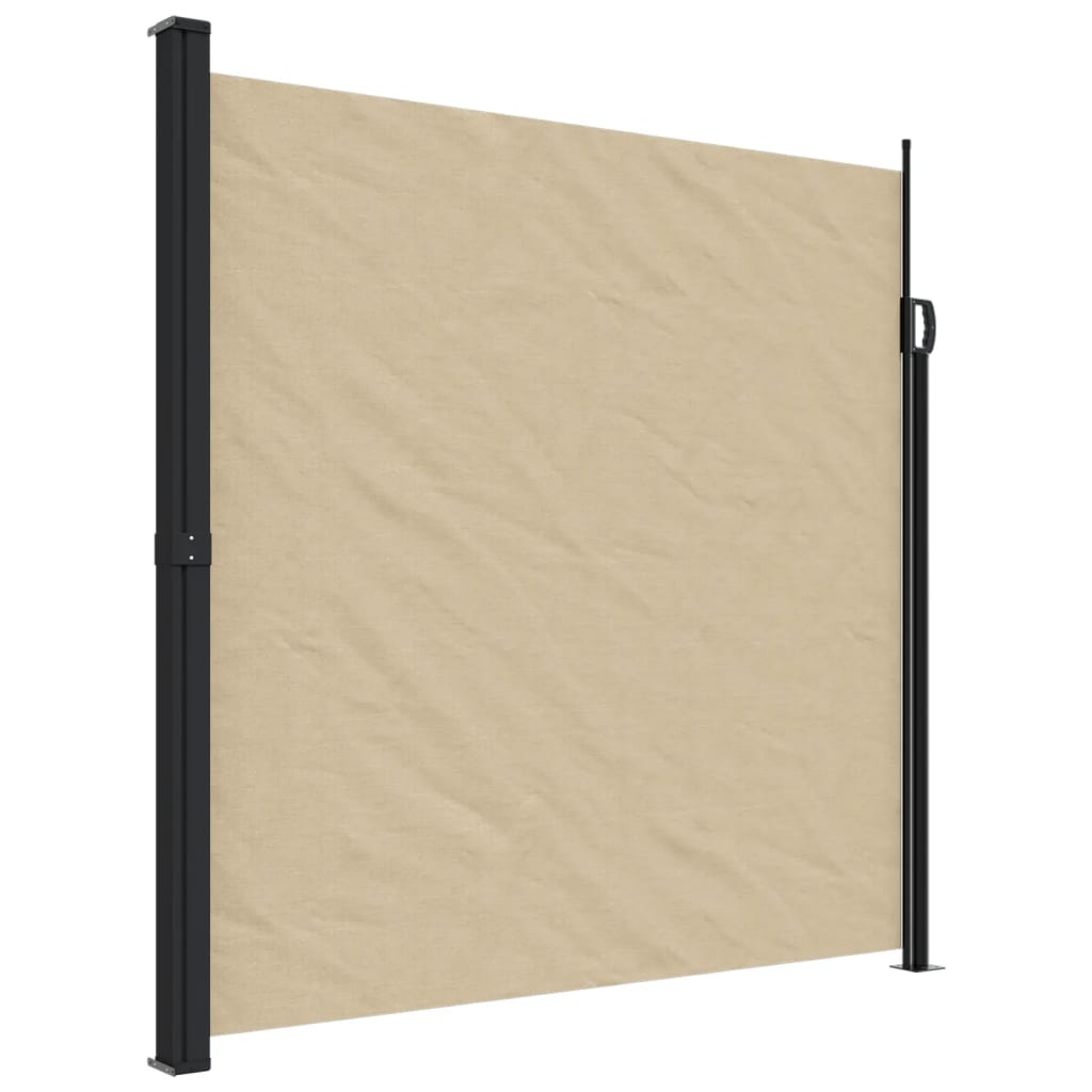 VidaXL Udtrækkelig vindskærm 200x300 cm beige