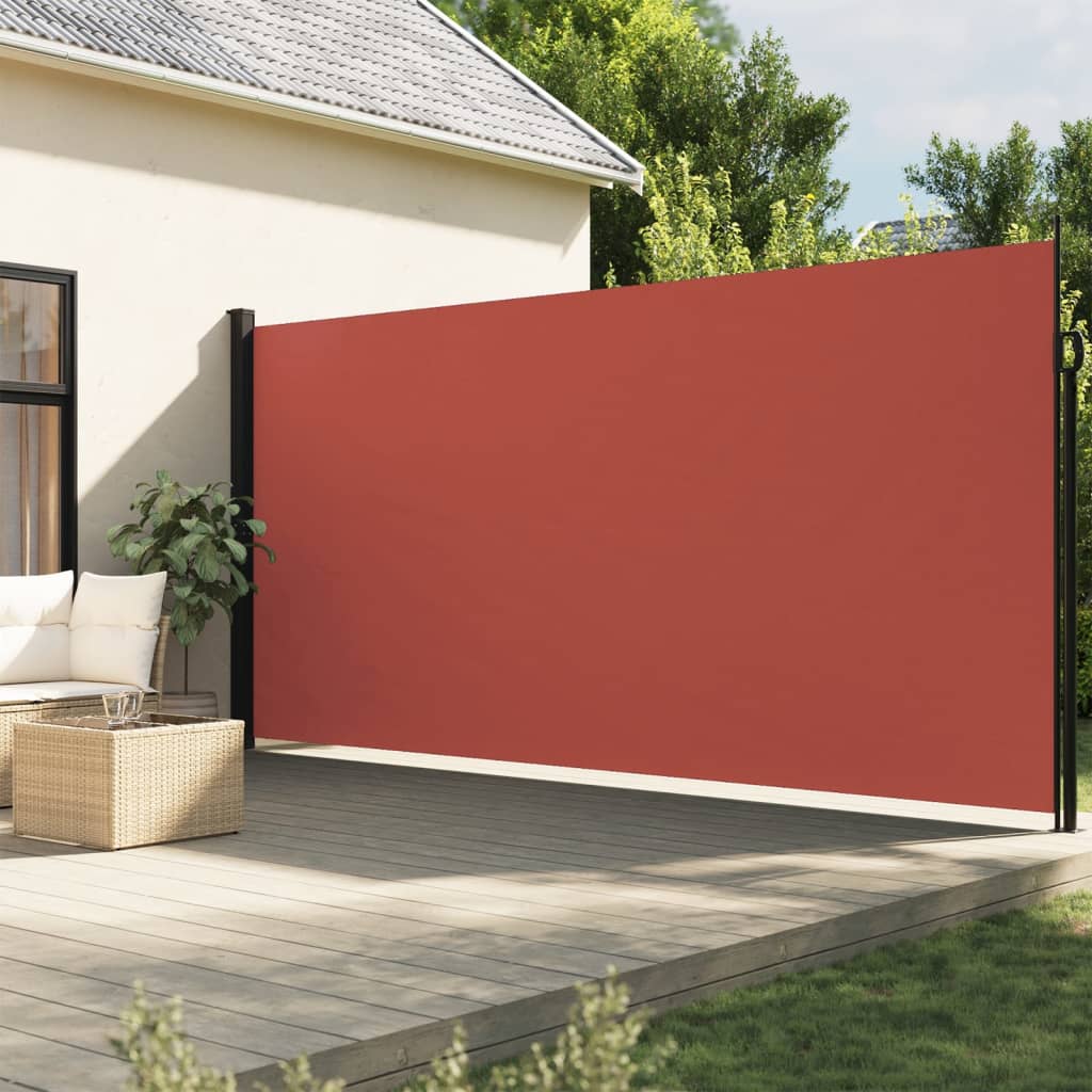 Vidaxx udtrækbar vindskærm 200x300 cm terracotta