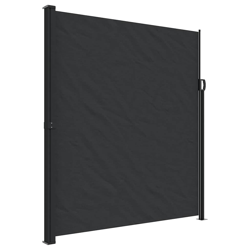 Vidaxx udtrækbar vindskærm 220x300 cm sort