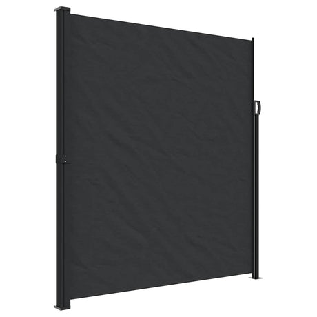 Vidaxx udtrækbar vindskærm 220x300 cm sort