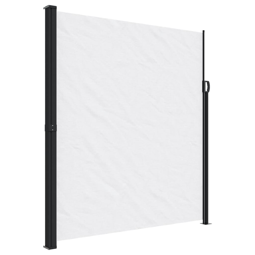 VidaXL Udtrækkelig vindskærm 220x300 cm hvid