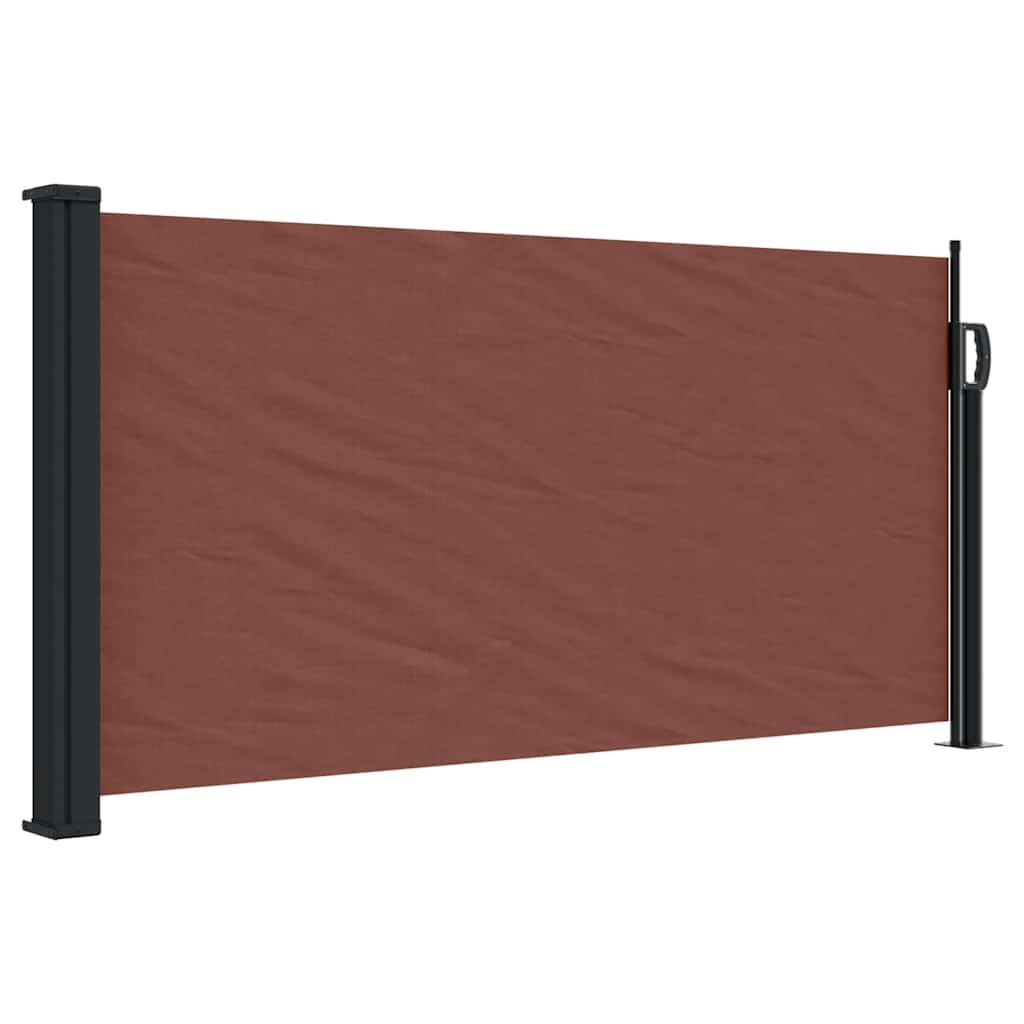 Vidaxx udtrækbar vindskærm 100x500 cm brun