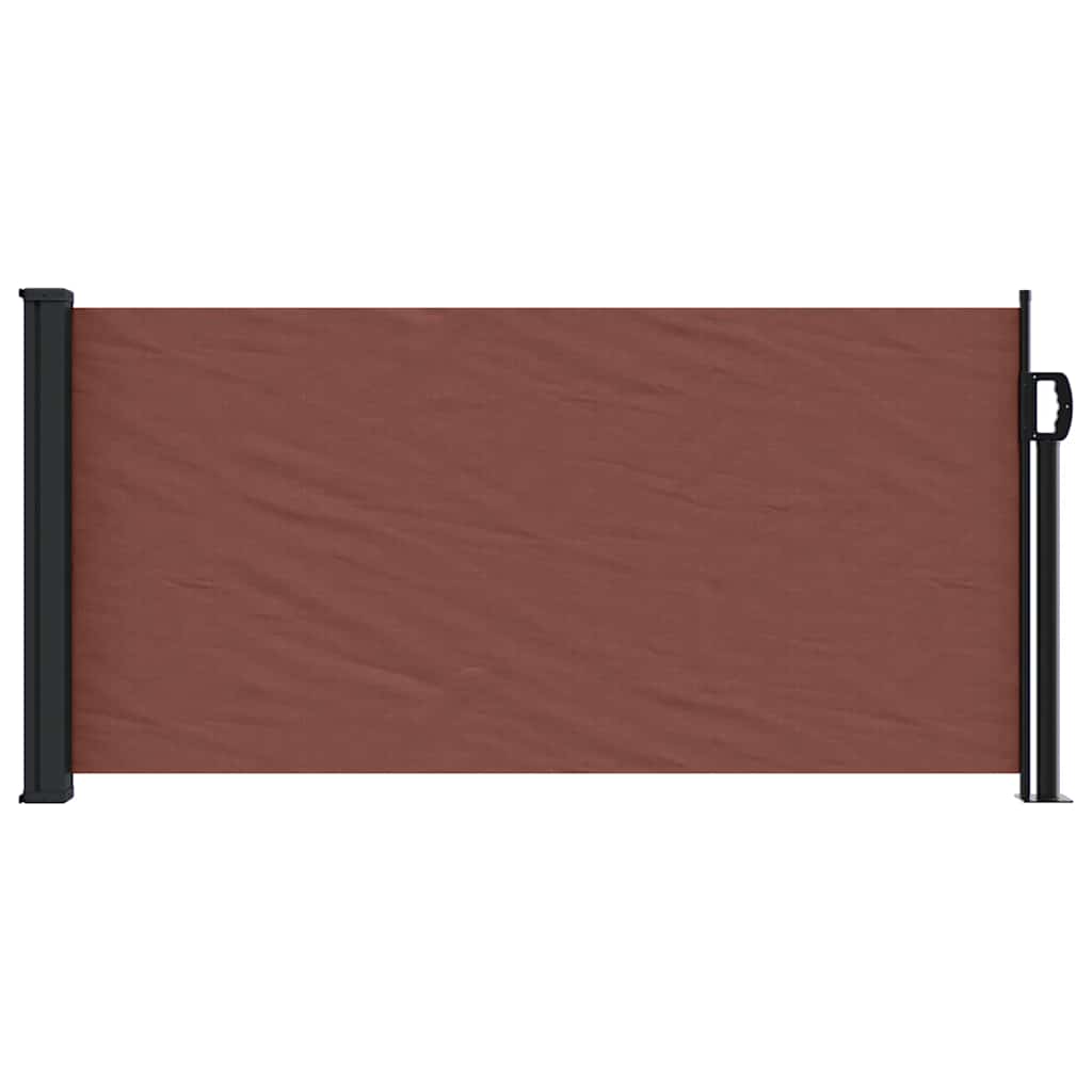 Vidaxx udtrækbar vindskærm 100x500 cm brun
