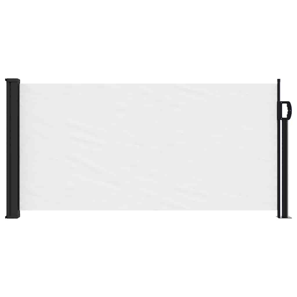 Vidaxx udtrækbar vindskærm 100x500 cm hvid