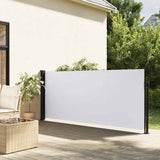 Vidaxx udtrækbar vindskærm 120x500 cm hvid