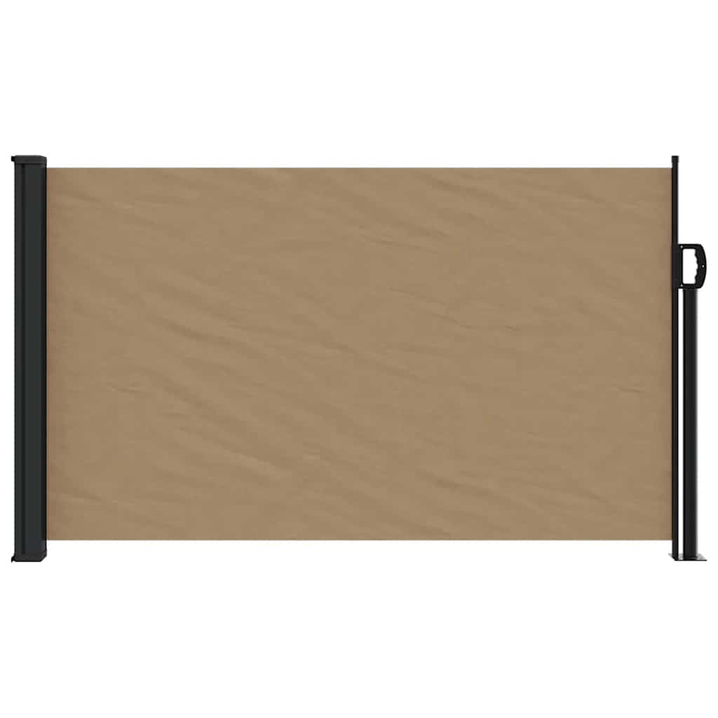 Vidaxx udtrækbar vindskærm 120x500 cm taupe