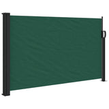 Vidaxx udtrækbar vindskærm 120x500 cm mørkegrøn