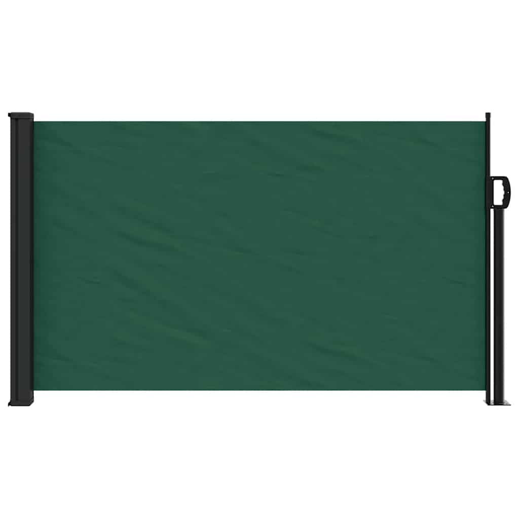 Vidaxx udtrækbar vindskærm 120x500 cm mørkegrøn