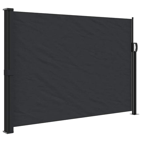 Vidaxx udtrækbar vindskærm 140x500 cm sort