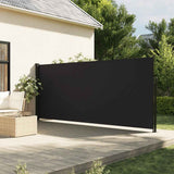 Vidaxx udtrækbar vindskærm 160x500 cm sort