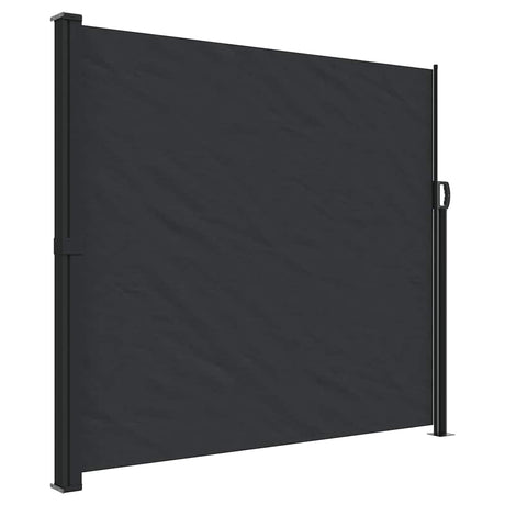 Vidaxx udtrækbar vindskærm 180x500 cm sort