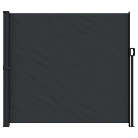 Vidaxx udtrækbar vindskærm 180x500 cm sort