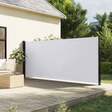 Vidaxx udtrækbar vindskærm 180x500 cm hvid