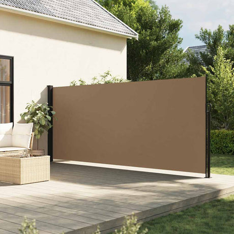 Vidaxx udtrækbar vindskærm 180x500 cm taupe