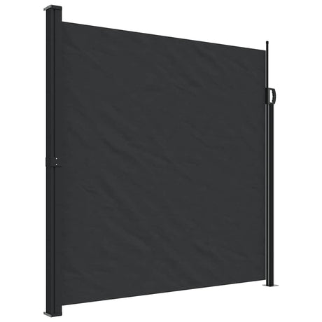 Vidaxx udtrækbar vindskærm 200x500 cm sort