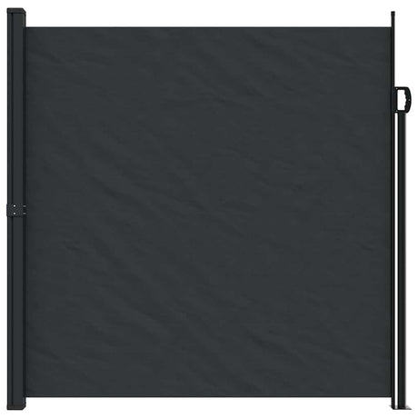 Vidaxx udtrækbar vindskærm 200x500 cm sort
