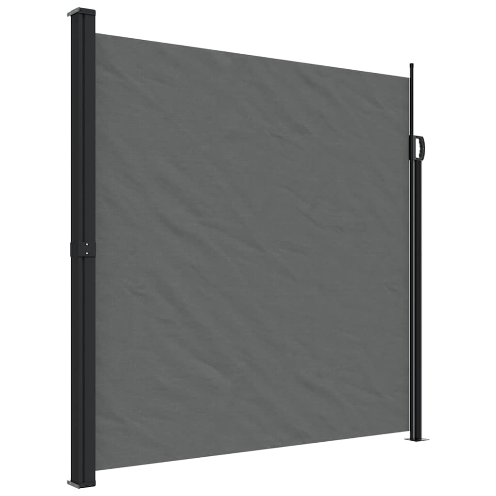 Vidaxx udtrækbar vindskærm 200x500 cm antracit