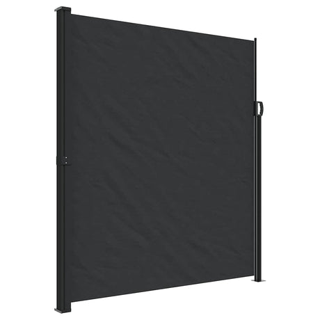 Vidaxx udtrækbar vindskærm 220x500 cm sort