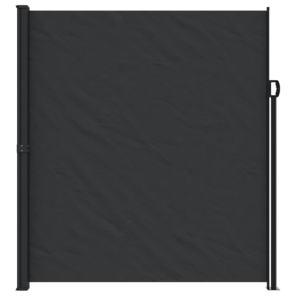 Vidaxx udtrækbar vindskærm 220x500 cm sort