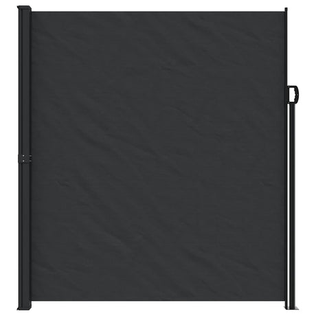 Vidaxx udtrækbar vindskærm 220x500 cm sort