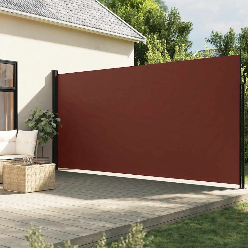 Vidaxx udtrækbar vindskærm 220x500 cm brun