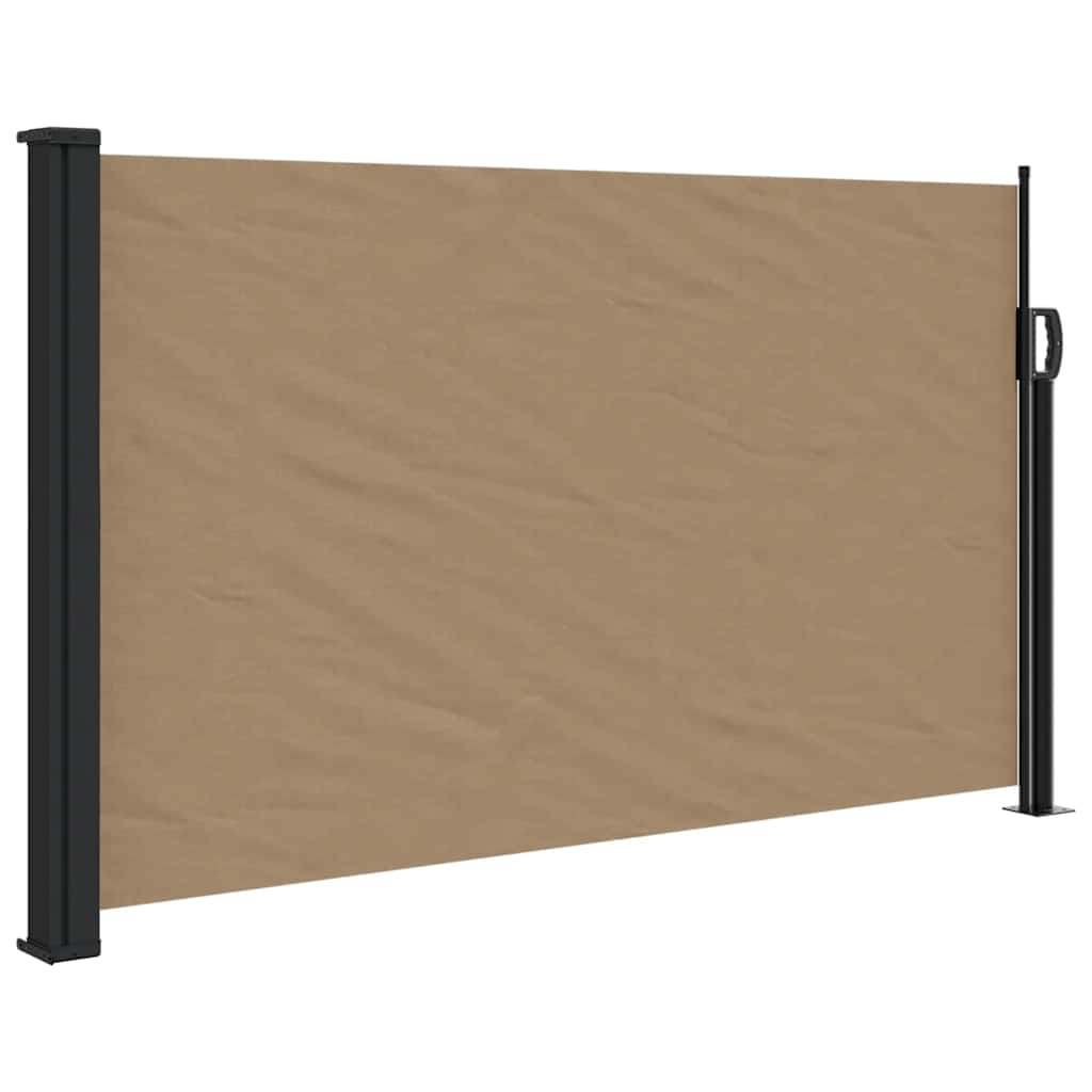 Vidaxx udtrækbar vindskærm 120x600 cm taupe