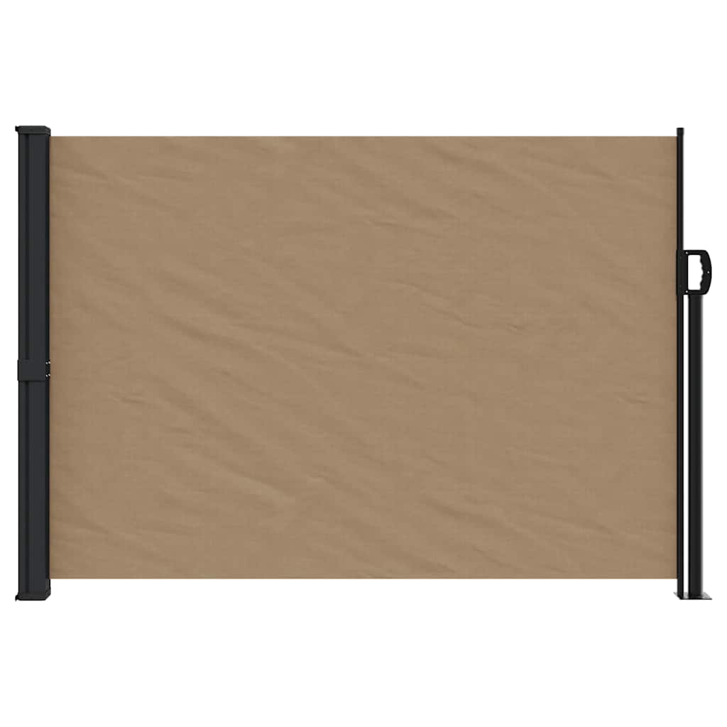 Vidaxx udtrækbar vindskærm 140x600 cm taupe