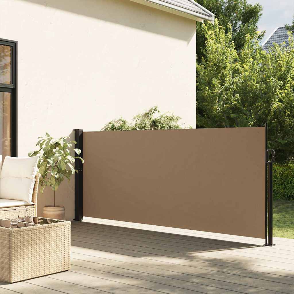 Vidaxx udtrækbar vindskærm 140x600 cm taupe