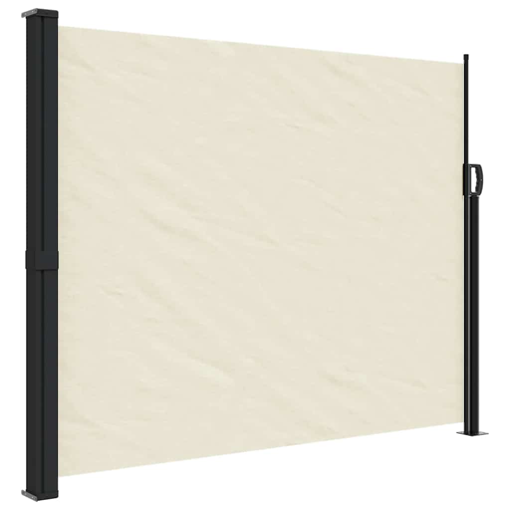 Vidaxx udtrækbar vindskærm 160x600 cm cremefarvet