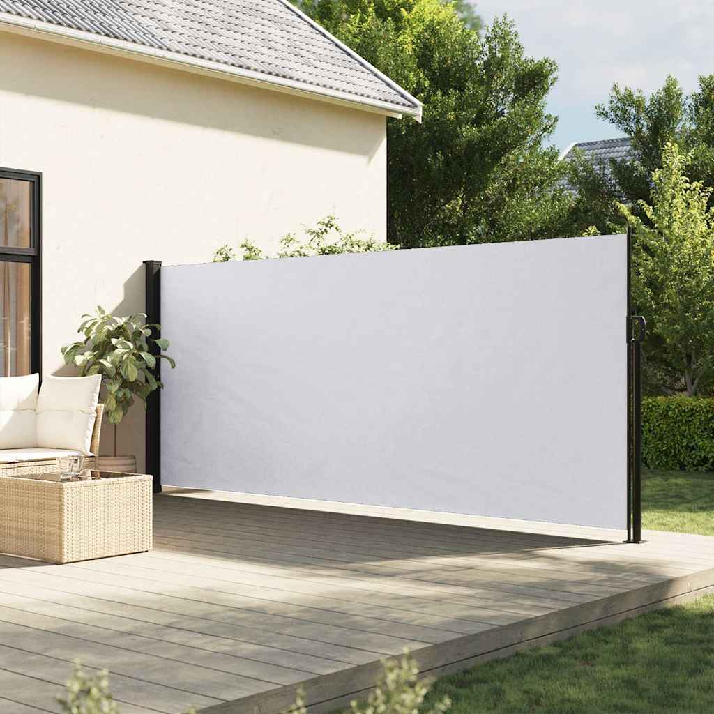 Vidaxx udtrækbar vindskærm 160x600 cm hvid