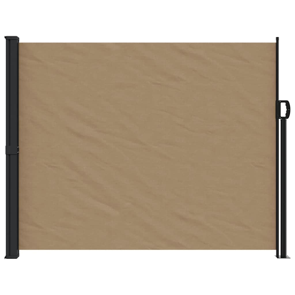 Vidaxx udtrækbar vindskærm 160x600 cm taupe
