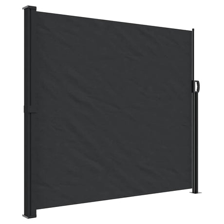 Vidaxx udtrækbar vindskærm 180x600 cm sort