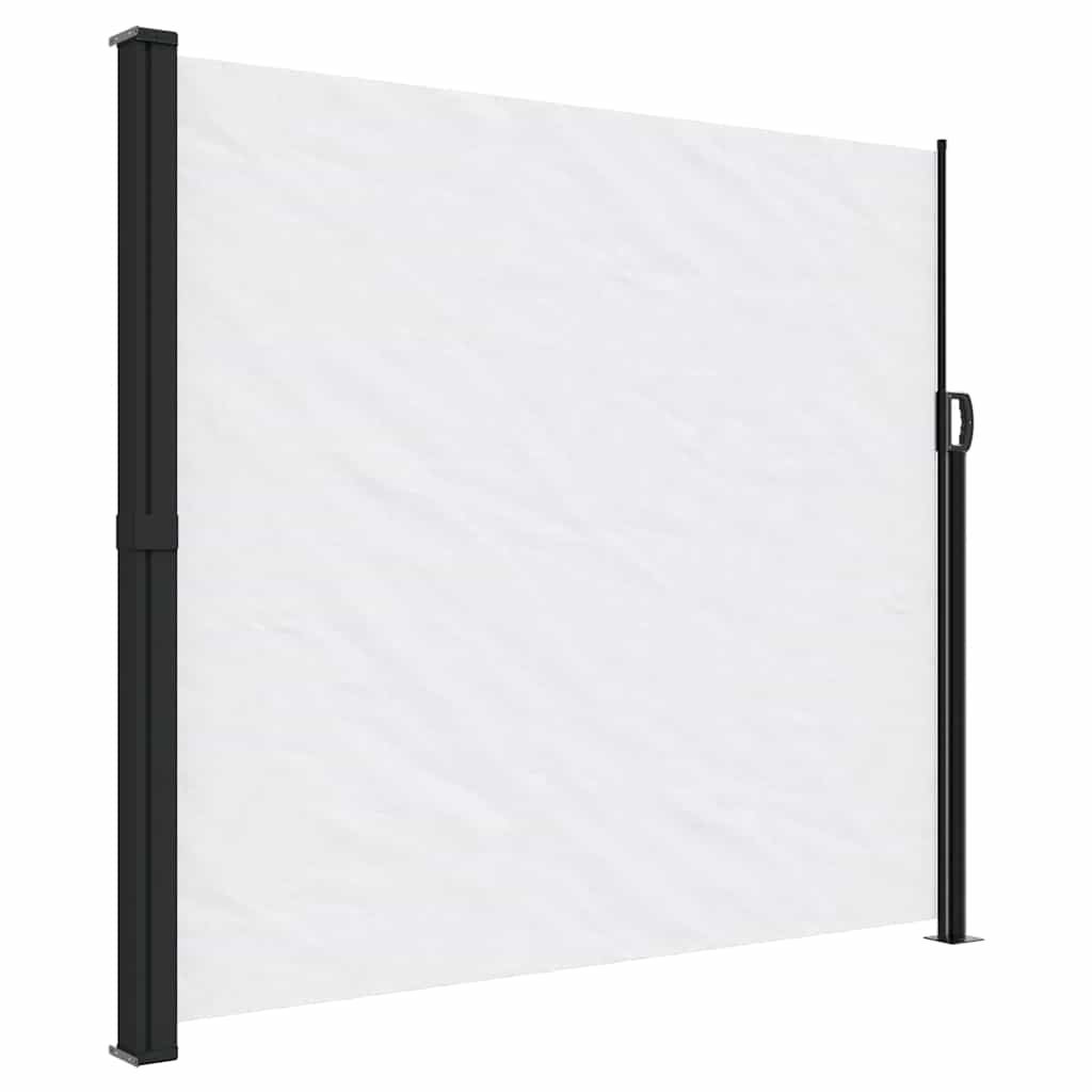 Vidaxx udtrækbar vindskærm 180x600 cm hvid