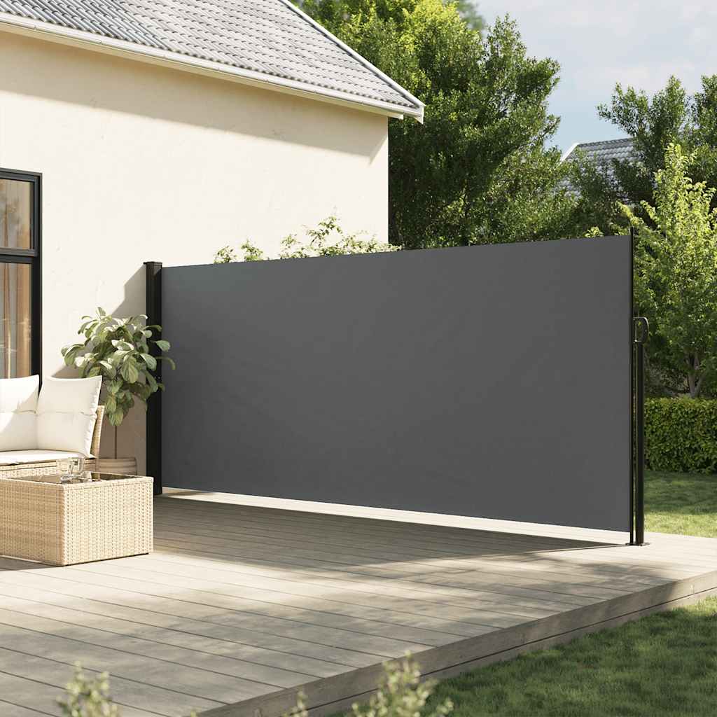 Vidaxx udtrækbar vindskærm 180x600 cm antracit