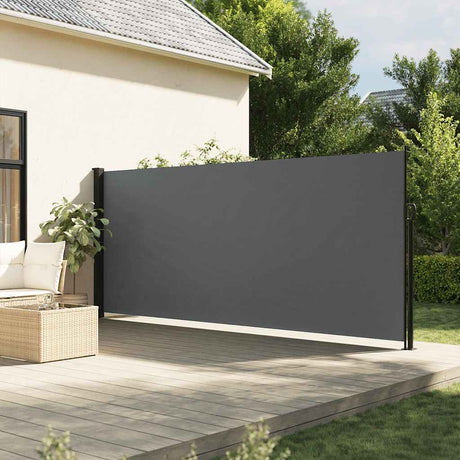 Vidaxx udtrækbar vindskærm 180x600 cm antracit