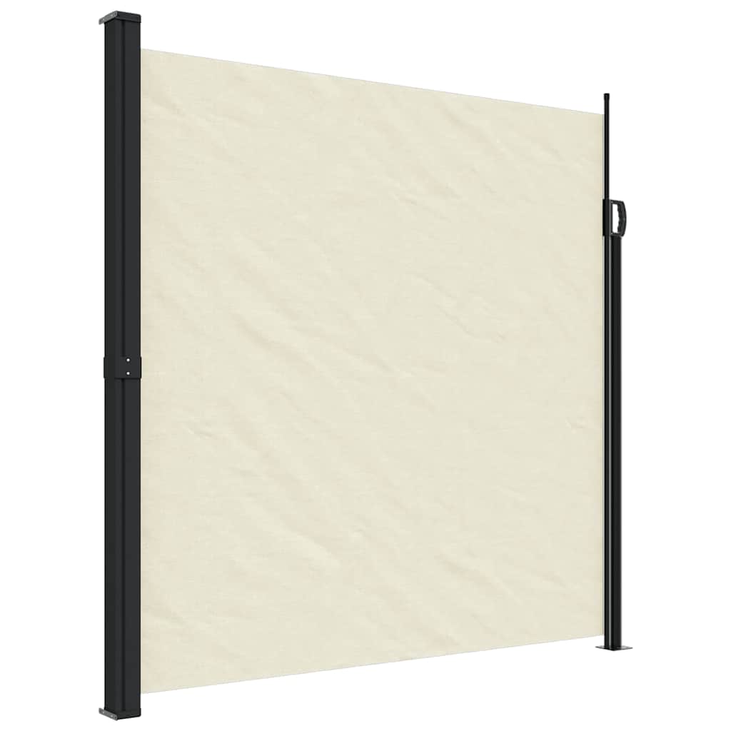 Vidaxx udtrækbar vindskærm 200x600 cm cremefarvet
