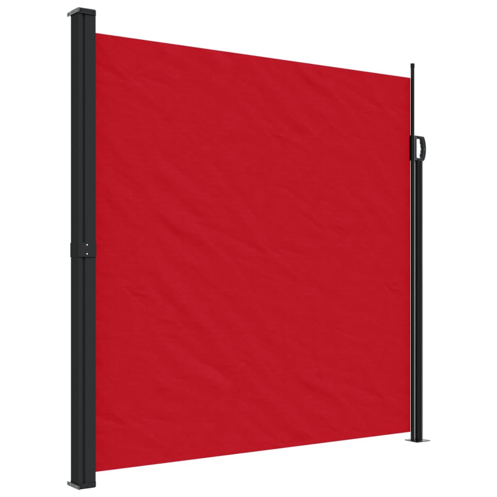 Vidaxx udtrækbar vindskærm 200x600 cm rød