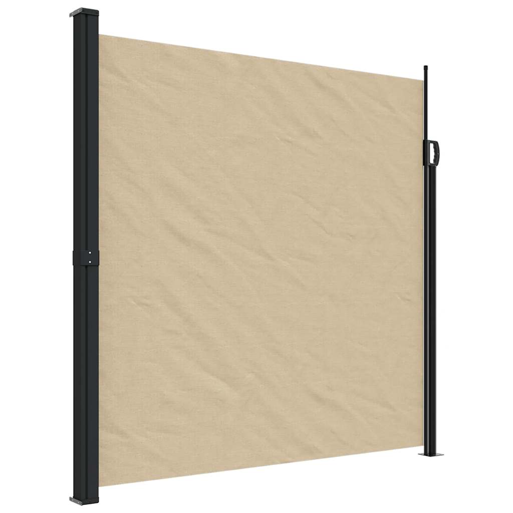 Vidaxx udtrækbar vindskærm 200x600 cm beige