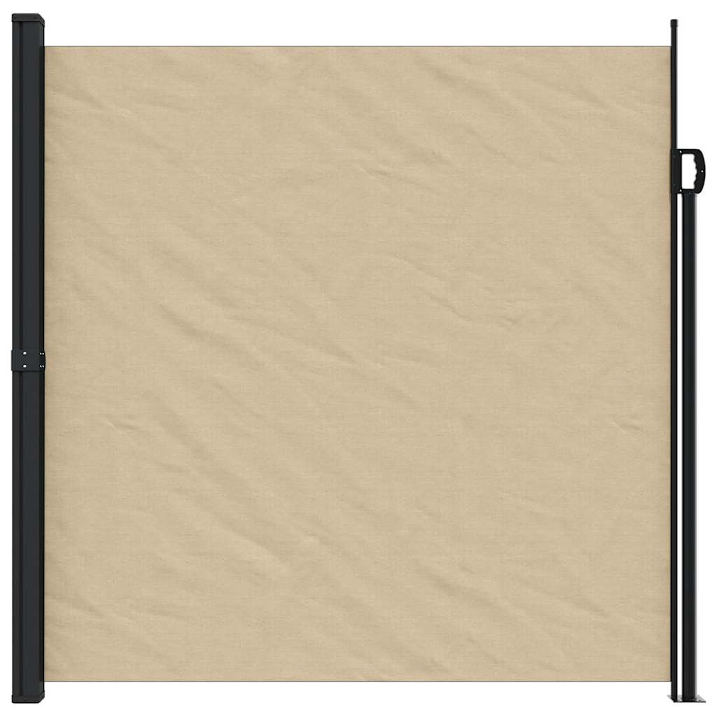 Vidaxx udtrækbar vindskærm 200x600 cm beige