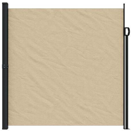 Vidaxx udtrækbar vindskærm 200x600 cm beige