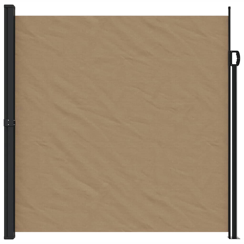 Vidaxx udtrækbar vindskærm 200x600 cm taupe