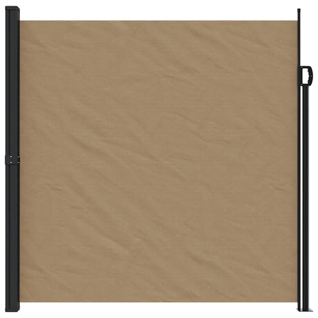 Vidaxx udtrækbar vindskærm 200x600 cm taupe