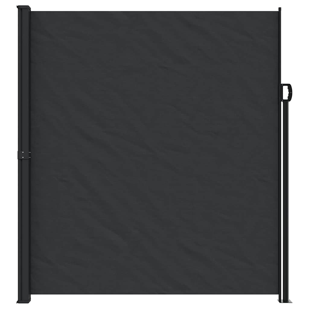 Vidaxx udtrækbar vindskærm 220x600 cm sort