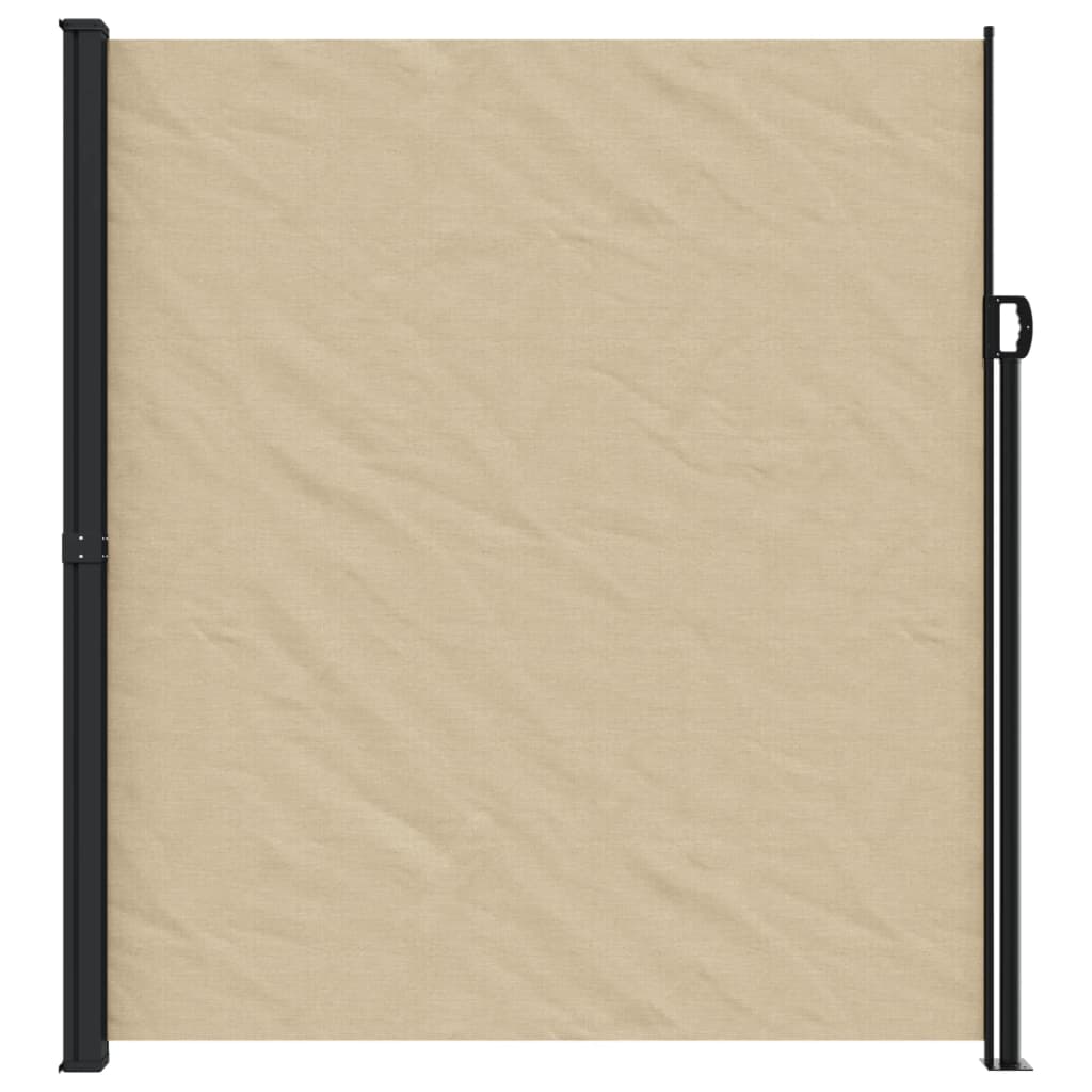 VidaXL Udtrækkelig vindskærm 220x600 cm beige