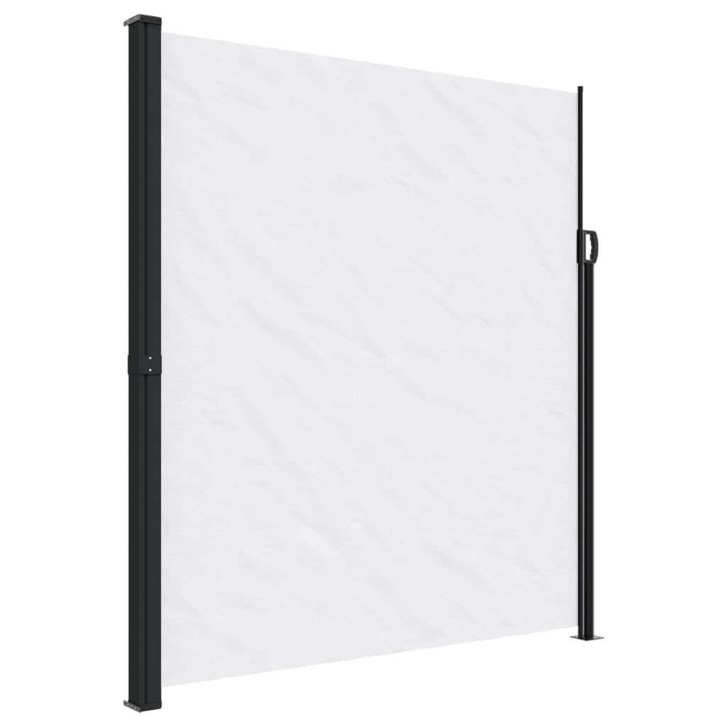 VidaXL Udtrækkelig vindskærm 220x600 cm hvid