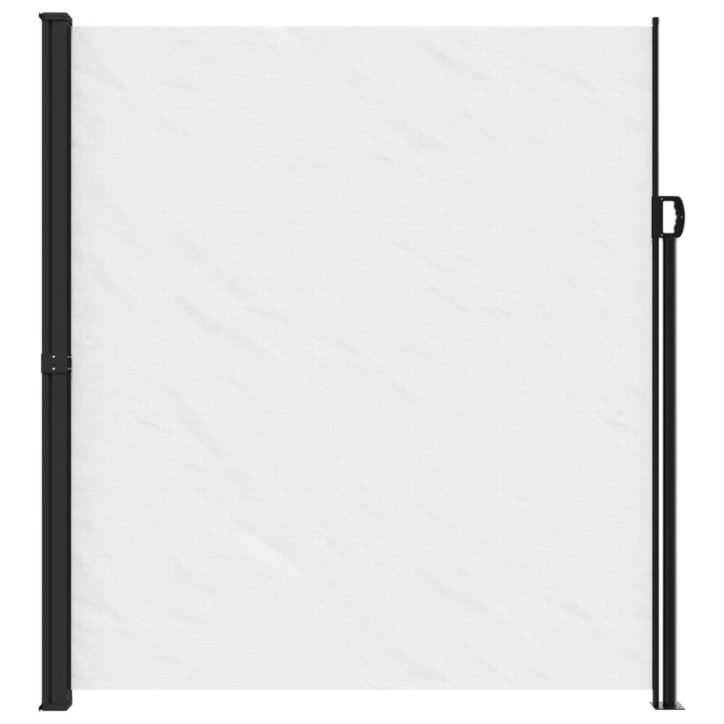 VidaXL Udtrækkelig vindskærm 220x600 cm hvid