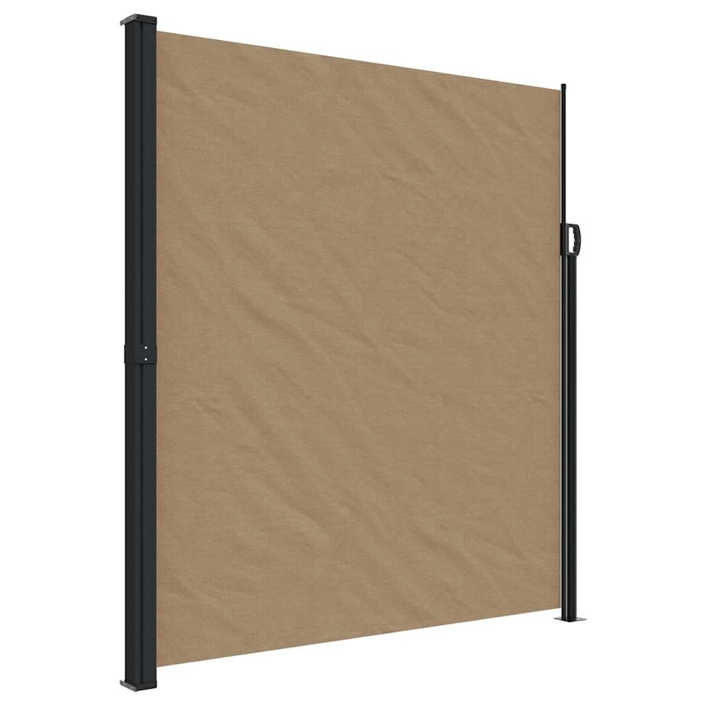 Vidaxx udtrækbar vindskærm 220x600 cm taupe