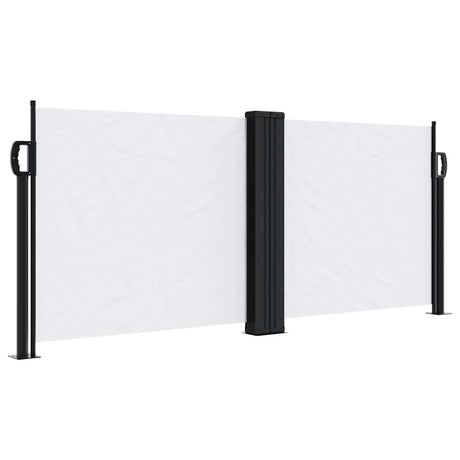 Vidaxx udtrækbar vindskærm 100x600 cm hvid